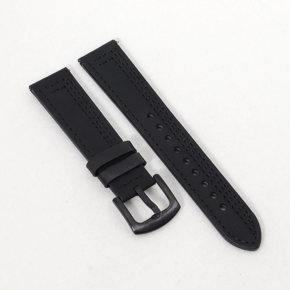Premium Leather Watch Band - 20mm/22mm Sizes - Elegant Wrist Bracelet