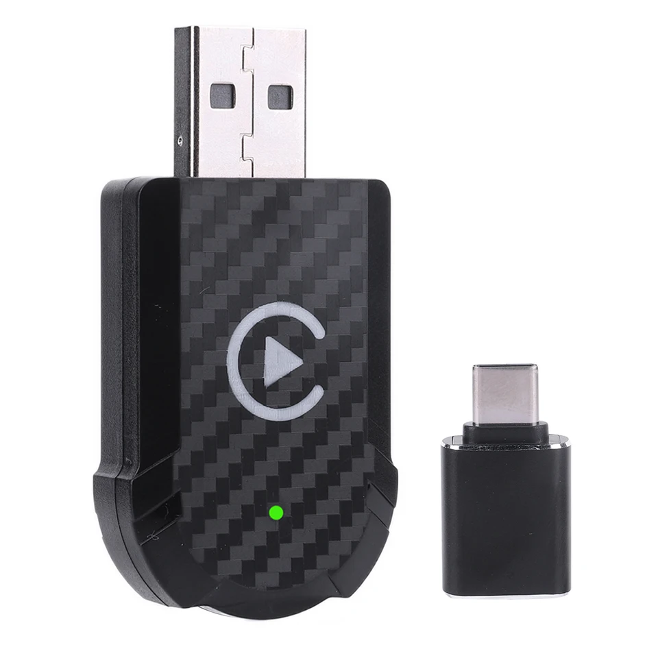 Wired to Wireless CarPlay and Android Auto Adapter