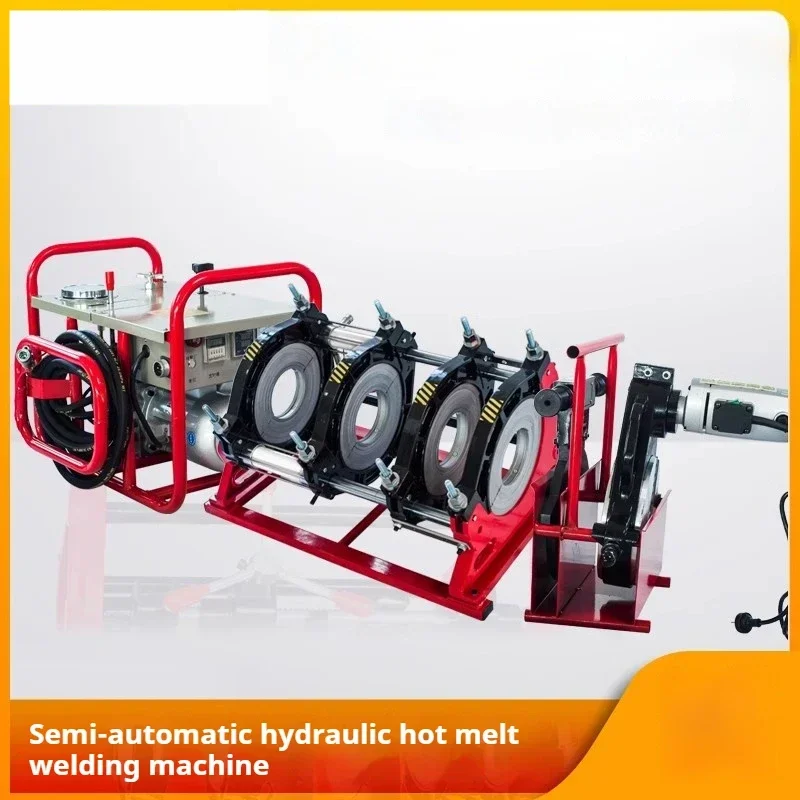 Pe Pipe Butt Welding Machine Hand-operated Manual Semi-automatic Automatic Hot Melt Hydraulic Four-ring Butt Welding Machine. 6