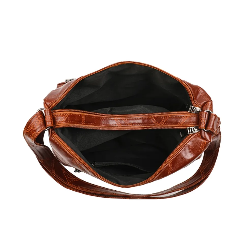 Women's Bags Light Multi-pocket Design Ladies Crossbody Shoulder Bags Vintage Pu Leather Purses Handbags