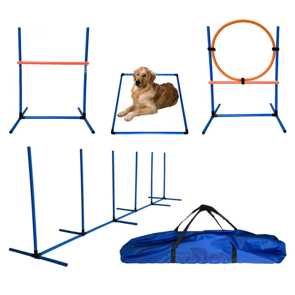 Dog Agility Training Equipment Outdoor Portable Obstacle Training Set