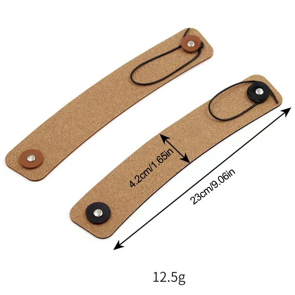 Reusable Cork PU Leather Cup Sleeve - حامل أكواب م...