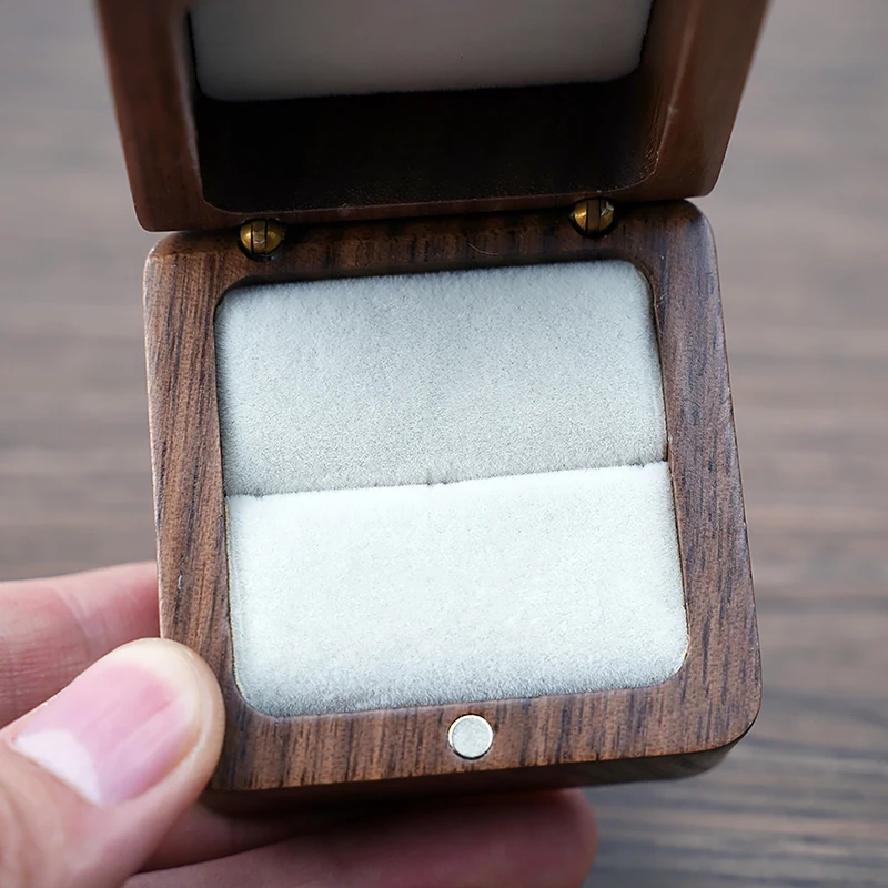 Luxury Wooden Jewelry Packaging Box for Rings Earrings Bracelets – Elegant Wood Jewelry... - SKU WJPB1945 - UGI Packaging