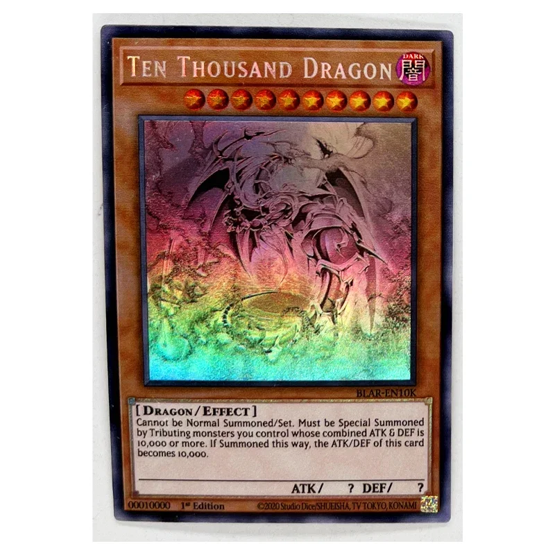 Yu Gi Oh 10000SER Ten Thousand Dragon French German DIY Colorful