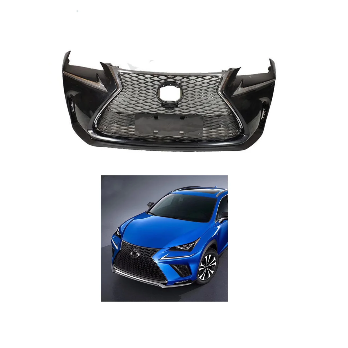 

Lexus NX 300h Accessories F Sport Front Bumper With Grille For 2015-2017 Lexus NX200 NX200t 300h Upgrade NX Body Kit