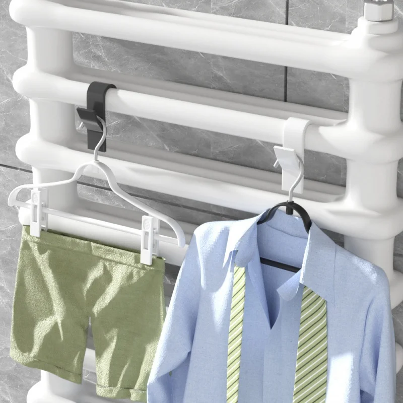 Description Picture 3 of item2-4Pcs Multi-Purpose Heating Hook Coat Hook Towel Rack Radiator Bracket Bathroom Hook Clothes Hanger Soft Scarf Rack Towel Rack