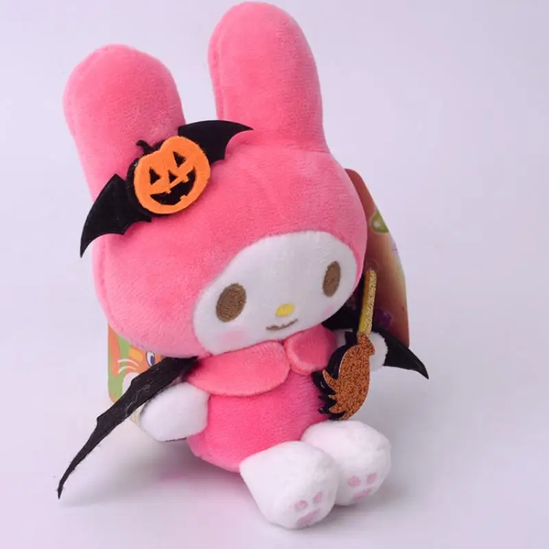 Kuromi Plush Toys Little Devil My Melody Plush Doll Kawaii Soft Stuffed in  A Dress Cosplay Gift for Fans Kids ,10cm-A