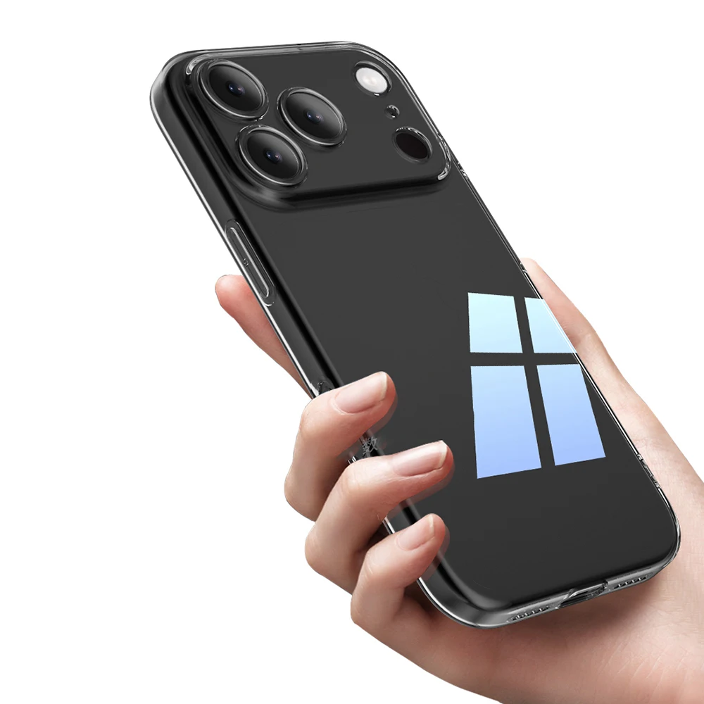 Sleek Transparent Black Silicone Soft Case – Ultra-Thin Clear Back Cover Shell