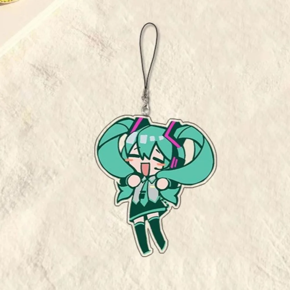 Anime-Inspired Phone Chain with Cute Character Pendant