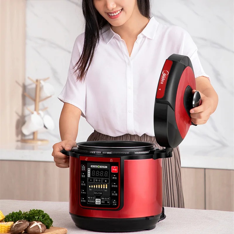 6 Liter Electric Pressure Cooker with 2 Inner Pots Home Electric Cooker Instant Pot Kitchen Cooking Multicooker Fast Rice