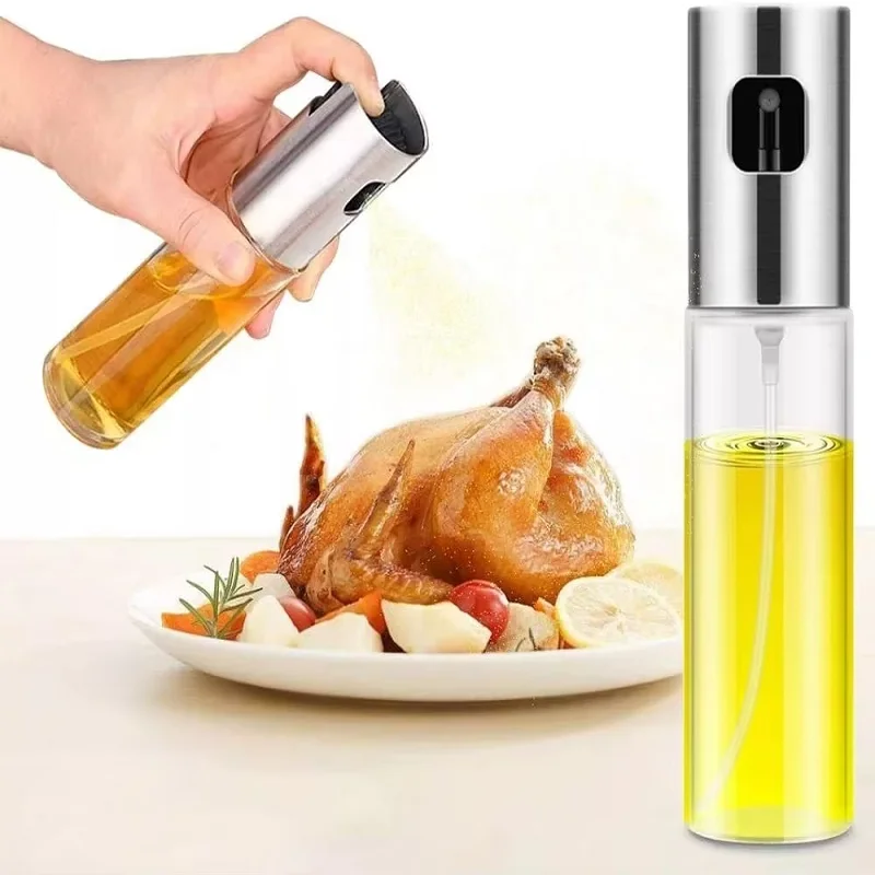Oil Spray Bottle ABS Press Type Kitchen Oil Dispenser