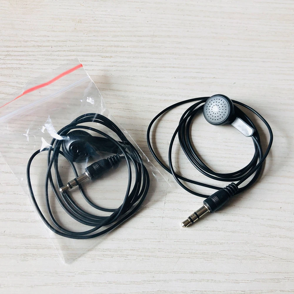 3.5mm Headphone Jack Single Side Earphone Ear Buds for One Ear Stereo to Mono In-Ear Single Earbud Style Headset Reinforced Cord,wired earphone