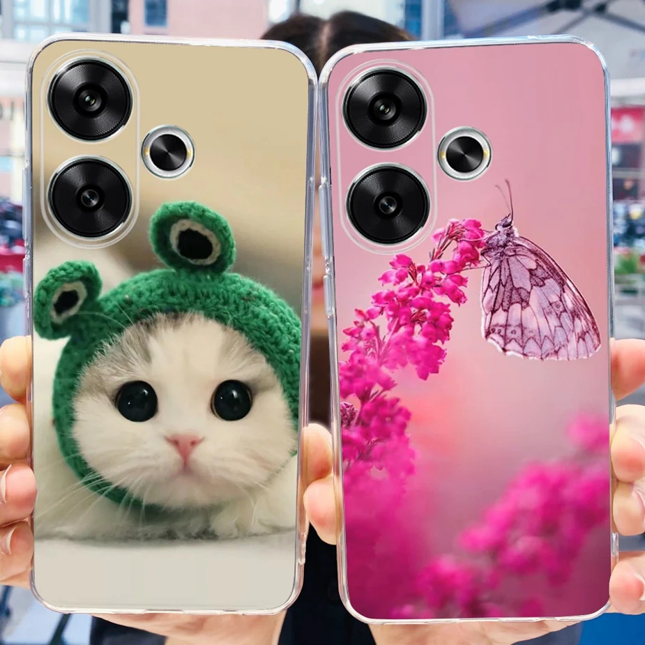 Stylish Painted Soft Silicone Phone Case - 6.79'' Protective Back Cover