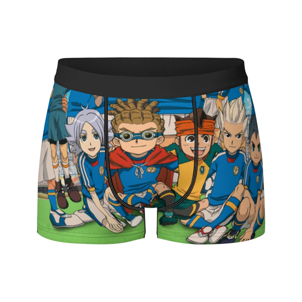thumbnail image 1 of Calzoncillos tipo bóxer elásticos de seda transpirables para hombre, ropa interior masculina, juego caliente, Inazuma Eleven, 3D, 1 of 5