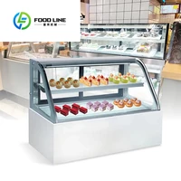 Réfrigérateur à gâteaux en verre, équipement de réfrigération, réfrigérateurs pour café, congélateur Commercial, vitrine de gâteaux 1