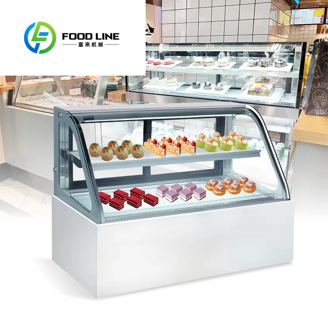 Réfrigérateur à gâteaux en verre, équipement de réfrigération, réfrigérateurs pour café, congélateur Commercial, vitrine de gâteaux 1