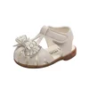 0-3 Years Baby Girl Sandals Rhinestone Princess Shoes Newborn Infant Sandals Summer First Walkers Toddler Sandals Pink, White 5