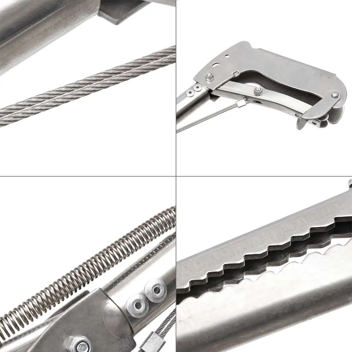 Quickly Reptile Snake Catcher Tongs Stick Professional Stainless Steel Pest Control Product Grabber Jaw Tool Gloves Snake Bag