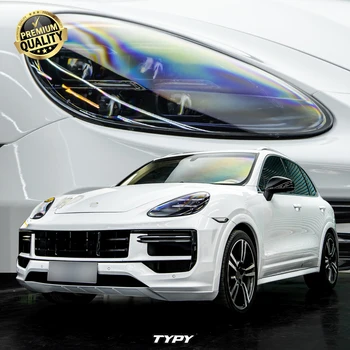 Car Accessories For Porsche Cayenne Headlights 2011-2017 958 LED Laser Matrix Head Lamps Upgrade 2024 Style