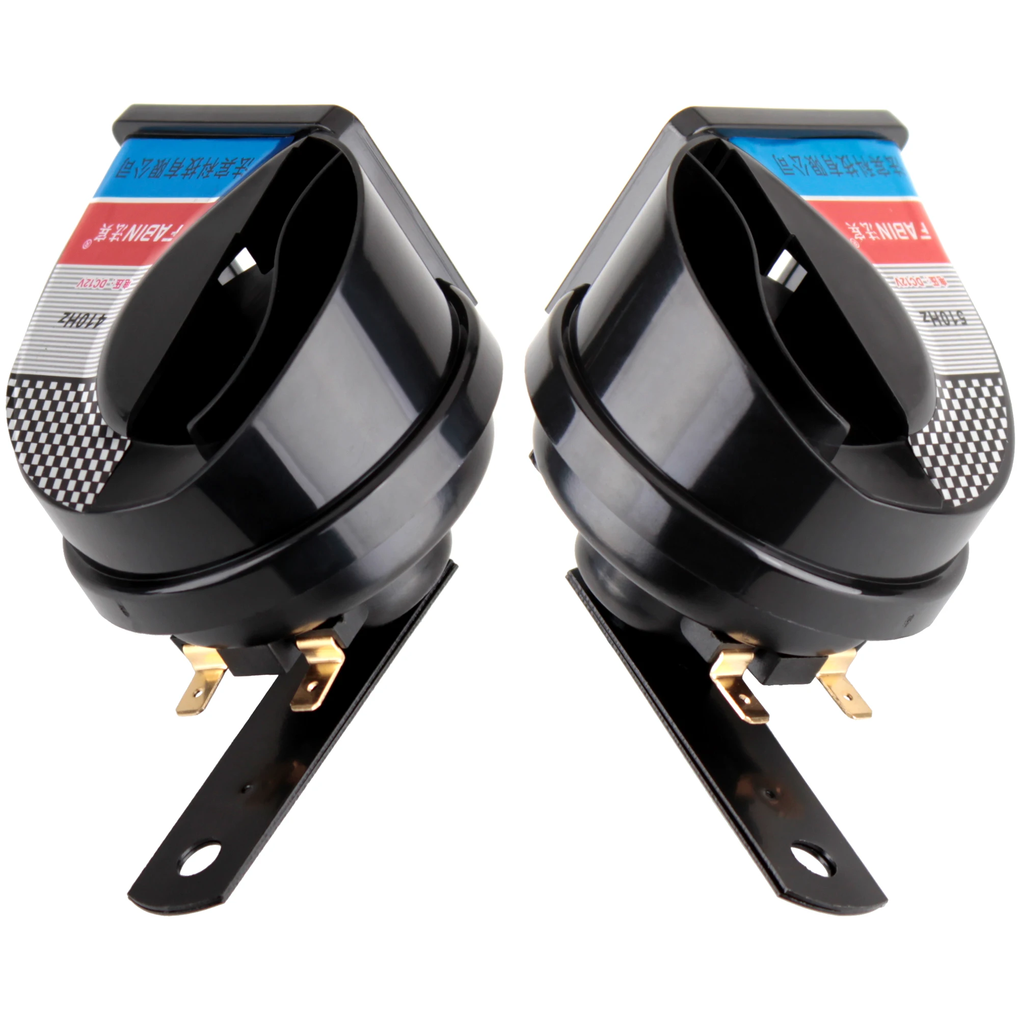FARBIN 2Pcs Snail Air Horn Dual Tone 12V With Relay Harness Button Car Horn Alarm Signal Truck Motorcycle Horn For Car Accessory