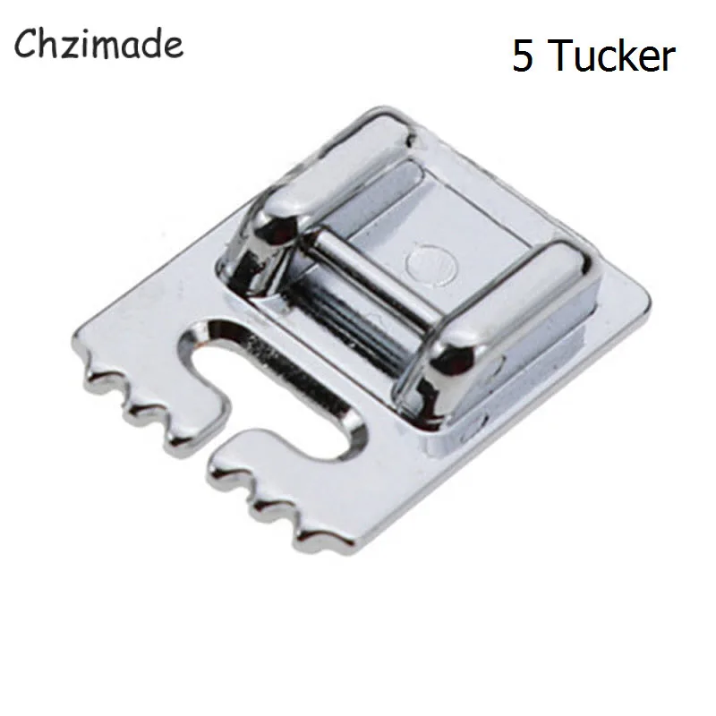 Chzimade Sewing Machine Ruler Regular Presser Foot Magnet Seam Guide Presser Foot Fine Tucker Gauge Diy Sewing Machine Tools 