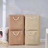 Linen Fabric Storage Basket Large-capacity Household Finishing Storage Basket Laundry Bag Perfect for Home Storage Organization 5
