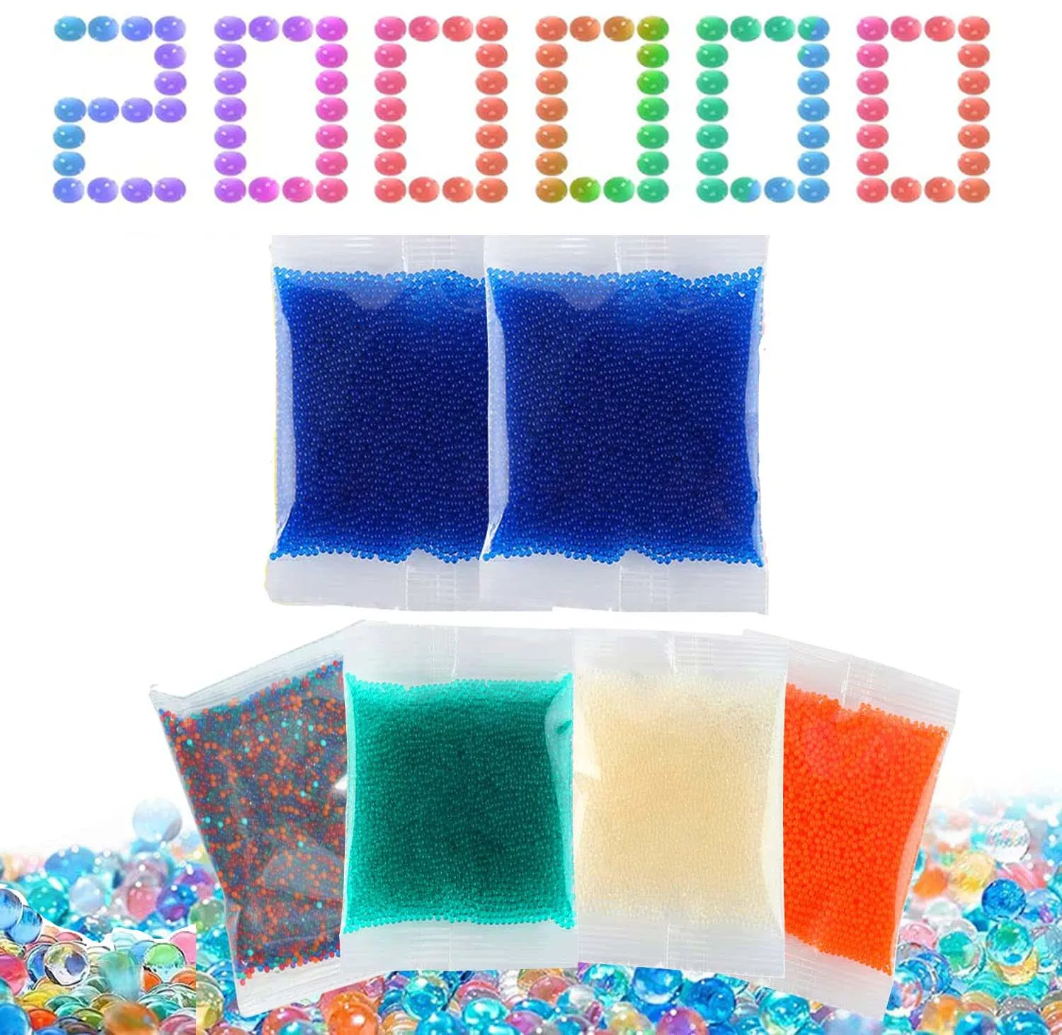 Refill Ammo Splater Water Balls Gel Beads Blaster Bullets Rainbow Water Based Ball for Gall Gun Toy Kids Family Game Accessories 7 8mm 80000pcs soft water crystal bullets bb gel paint ball airsoft ammo beads weapon guns toys crystal soil polymer water beads