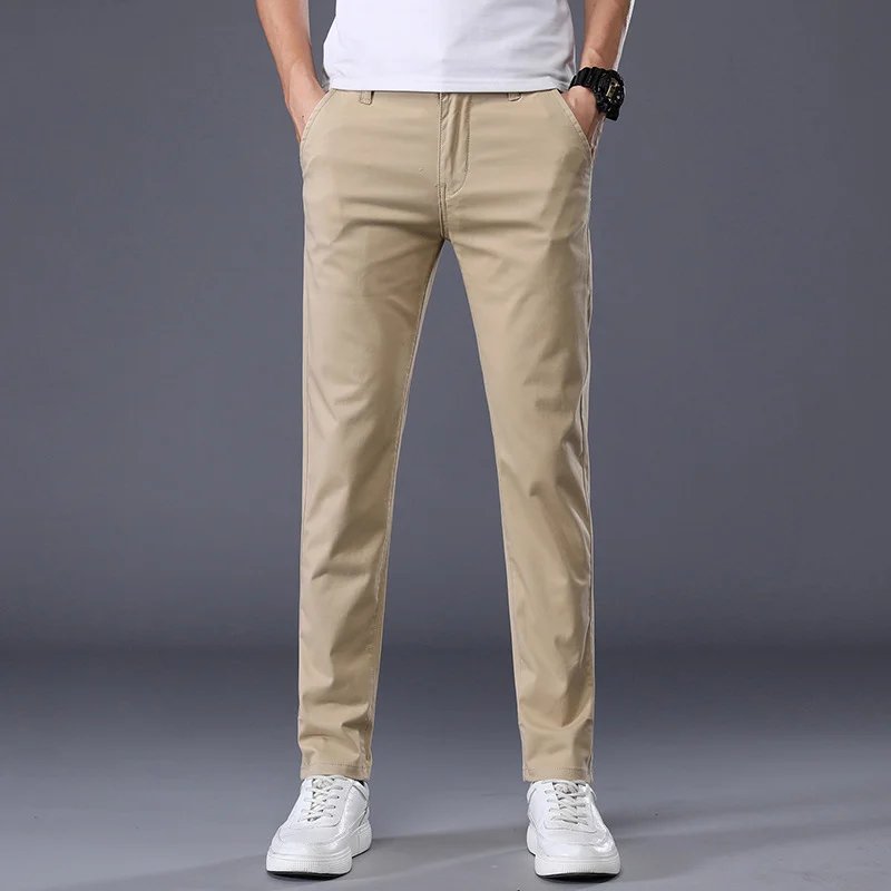 7-Colors-Cotton-Men-s-Classic-Solid-Color-Summer-Thin-Casual-Pants ...