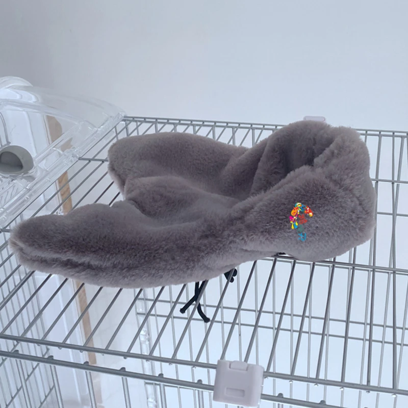 Bird Cage Cover Bird House Bird Cage Bird Cage Accessories Small Animal Sleeping Bed Winter Warm Bird Shawl Nest Corner Parrot Blanket Hanging Tent Cage Decoration Parakeet Lovebird Cockatiel