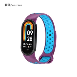 Bracciale Sportivo e Cinturino Sostituibile in Silicone Bicolore per Smartwatch