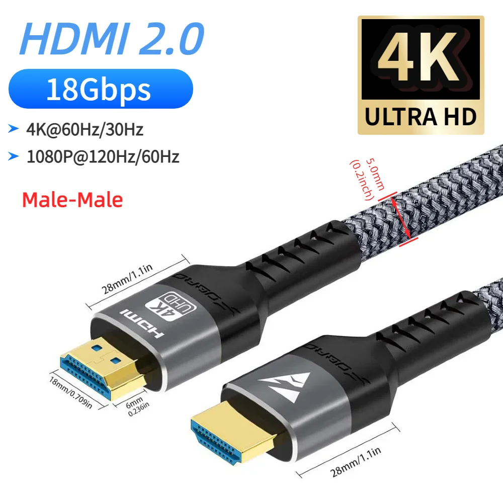 Ultra High-Definition HDMI Cable - Enhanced 16K/8K/4K Visual Experience