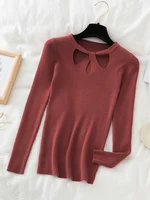 2026 Fashion Hollow Out Women Sweaters Spring Autumn Tops Slim Women Pullover Knitted Sweater Basic Solid Jumper Soft Warm Pull - Image 3