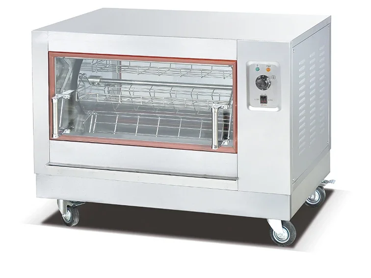 Commercial Chicken Rotisserie Machine Stainless Steel Chicken Rotary Rotisseries Professional Electric Chicken Rotisserie 2