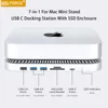 Dock Mac Mini Studio with 2.5inch Hard Disk Enclosure Multi USB 3.0 SD/TF Card Reader Extend Your Mac Mini Studio Dock Station 1