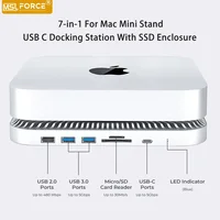 Dock Mac Mini Studio with 2.5inch Hard Disk Enclosure Multi USB 3.0 SD/TF Card Reader Extend Your Mac Mini Studio Dock Station 1