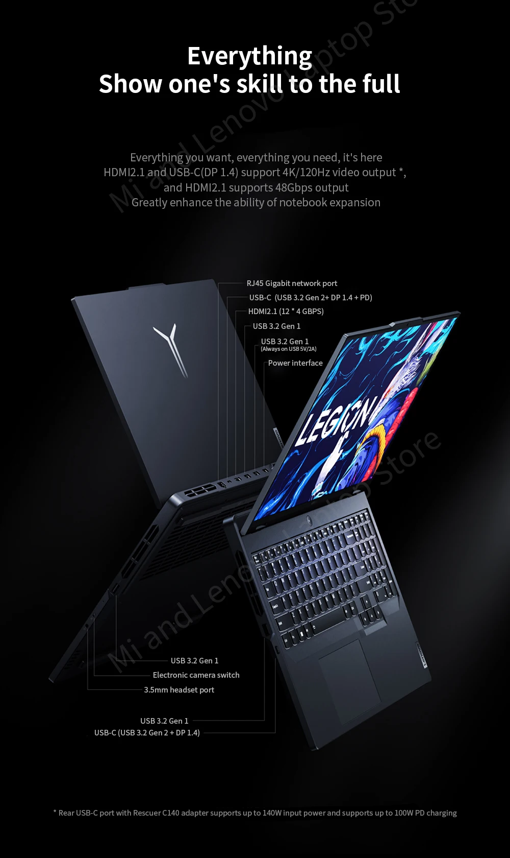 Lenovo Legion Y9000P 2023: Intel i5-13500HX/i7-13700HX/i9-13900HX, 2.5K 240Hz, 16-inch E-sports Gaming Notebook Description Image.This Product Can Be Found With The Tag Names Computer Office, Gaming laptop, Laptops