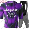Jayco Alula 2025 Team Cycling Jersey Set Men Short Long Purple Clothing Road Bike Shirts Suit Bicycle Bib Shorts MTB Maillot 6