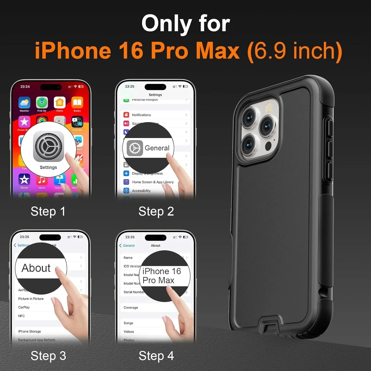 Rugged Military-Grade Shockproof Armor Case with MagSafe Charging Support