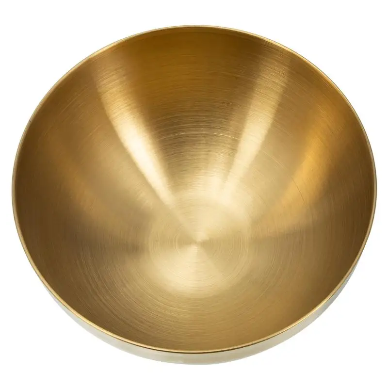 Golden Bowl Stainless Steel Salad Or Soup Bowl 11 Cm