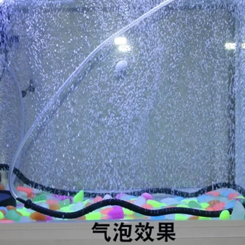 120cm Aquarium Air Stone Bubble Bar Wall Curtain Tube Hose Fish Tank Pump Hydroponic Oxygen Diffuser Tube