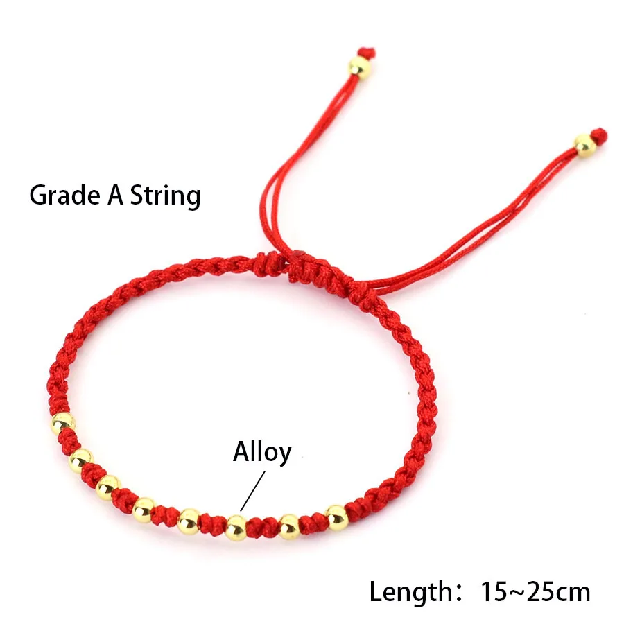 Red Tibetan Rope Wrap Bracelet for Women Casual Accessories