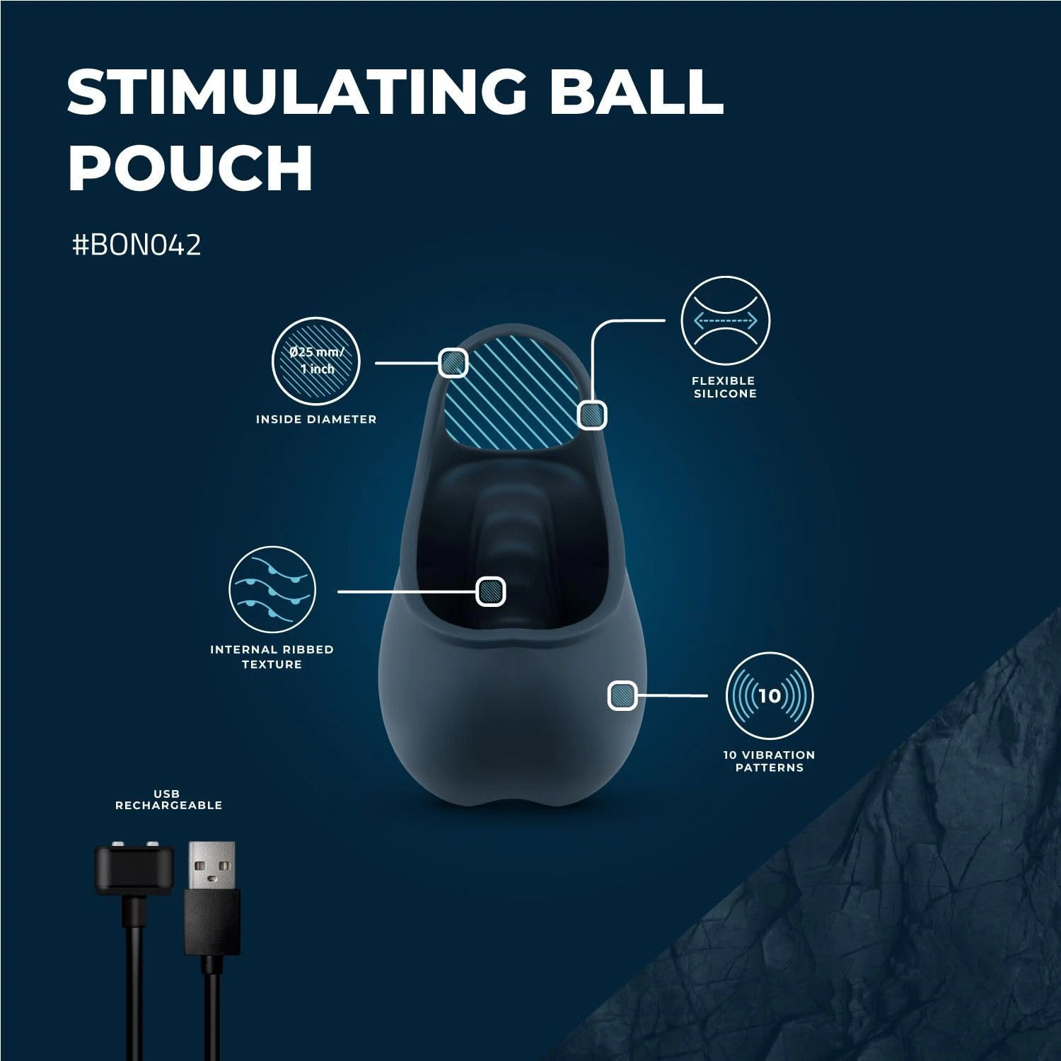 Remote Control Vibrating Cock Ring With Testis Massager Stimulating Ball Pouch Tapping Pulsating Pouch Vibrating For Sex Toys