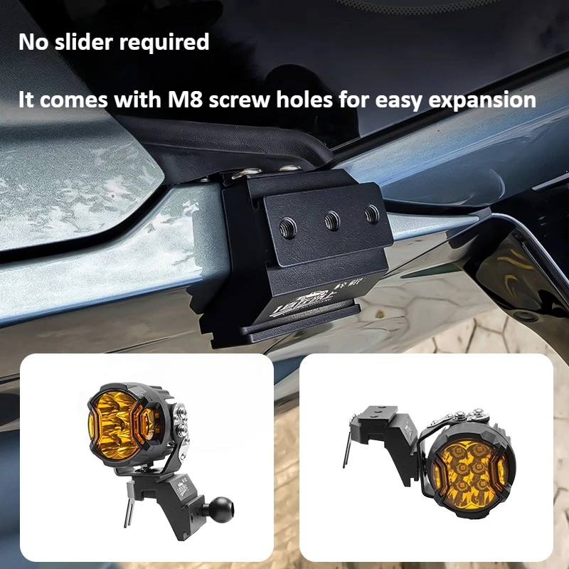 For BYD Formula Leopard Titanium 3 A Pillar Spotlight Bracket Front Engine Hood Quick Release Dual Guide Rail Expansion Stand detail image 3