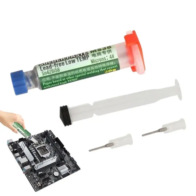 

138/151/183 Degrees Melting Point Solder Paste Needle Tube USB LED BGA Welding Tool Set Professional Repair Rework Syringe Flux