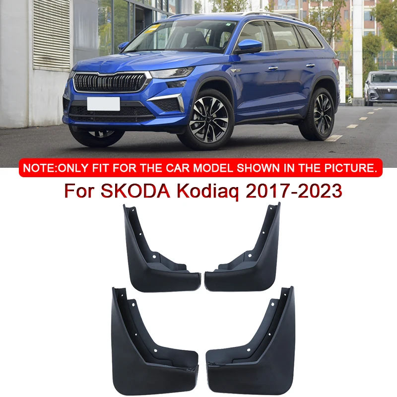 

For SKODA Kodiaq 2017-2022 2023 Car Styling ABS Mud Flaps Splash Guard Mudguards MudFlaps Front Rear Fender Auto Accessories
