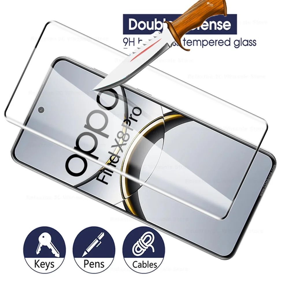 Premium 9D Curved Tempered Glass Screen Protector Set - 3-Pack