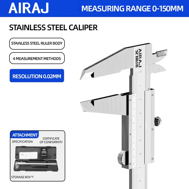 Stainless Steel Caliper Measuring Tool 15cm Vernier Calipers Gauge Micrometer