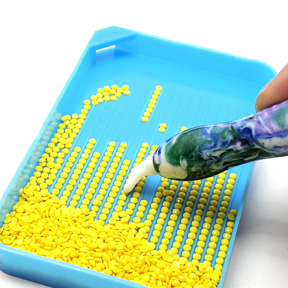 Large Capacity Diamond Painting Tray Tools Kit DIY Embellishment Art Tool  Accessories Plastic Drill Storage Container