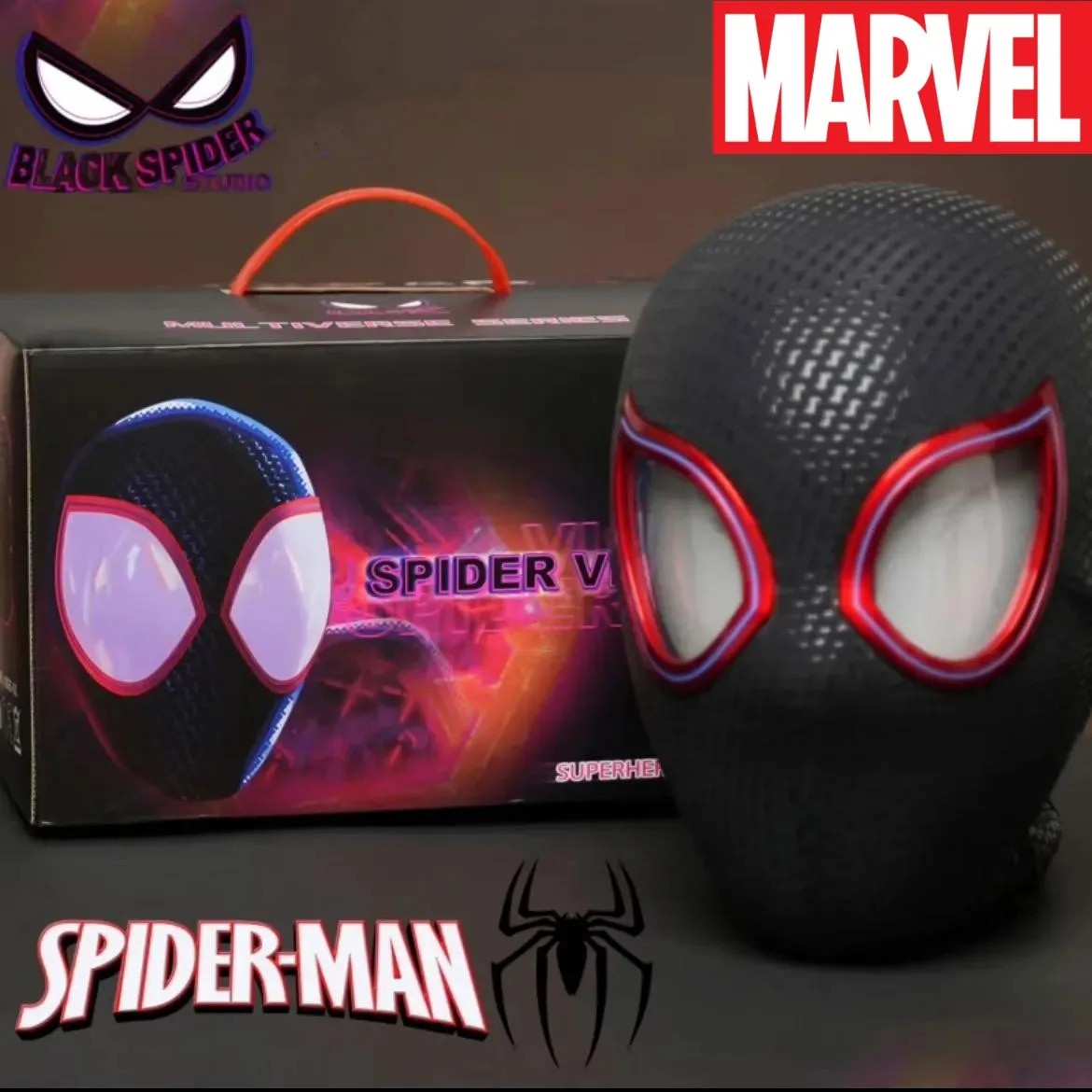 Mascara Spiderman Headgear Cosplay Moving Eyes Electronic Mask Spider Man  1:1 Remote Control Elastic Toys for Adults Kids Gift - AliExpress