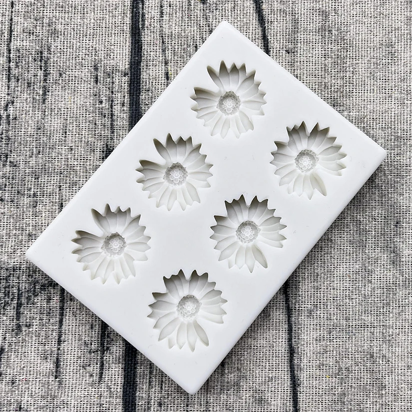 Kamelie Mini Rose Daisy Blume Silikon Sugar Mold Harz Werkzeuge Schokolade Cupcake Backform Fondant Kuchen Dekorieren Werkzeuge – Detail 20